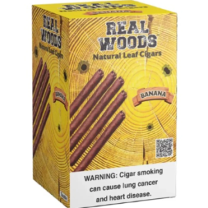 real woods natural leaf cigars 8/5ct 40 cigars banana flavour